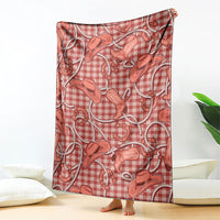 Red Hawaii Palaka Cowboy Blanket Hawaiian Paniolo Festival Spirit LT19 - Polynesian Pride