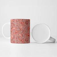 Red Hawaii Palaka Cowboy Ceramic Mug Hawaiian Paniolo Festival Spirit LT19 - Polynesian Pride
