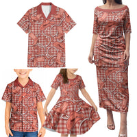 Red Hawaii Palaka Cowboy Family Matching Puletasi and Hawaiian Shirt Hawaiian Paniolo Festival Spirit LT19 - Polynesian Pride