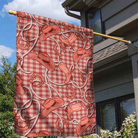Red Hawaii Palaka Cowboy Garden Flag Hawaiian Paniolo Festival Spirit LT19 - Polynesian Pride