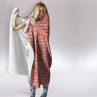 Red Hawaii Palaka Cowboy Hooded Blanket Hawaiian Paniolo Festival Spirit LT19 - Polynesian Pride