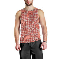 Red Hawaii Palaka Cowboy Men Tank Top Hawaiian Paniolo Festival Spirit LT19 - Polynesian Pride
