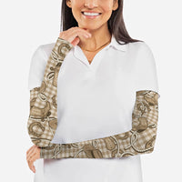 Beige Hawaii Palaka Cowboy Arm Sleeves Hawaiian Paniolo Festival Spirit LT19 - Polynesian Pride