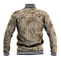 Beige Hawaii Palaka Cowboy Baseball Jacket Hawaiian Paniolo Festival Spirit LT19 - Polynesian Pride