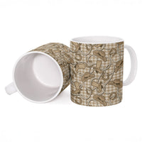Beige Hawaii Palaka Cowboy Ceramic Mug Hawaiian Paniolo Festival Spirit LT19 - Polynesian Pride