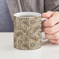 Beige Hawaii Palaka Cowboy Ceramic Mug Hawaiian Paniolo Festival Spirit LT19 - Polynesian Pride