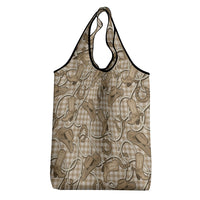 Beige Hawaii Palaka Cowboy Grocery Bag Hawaiian Paniolo Festival Spirit LT19 - Polynesian Pride