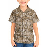 Beige Hawaii Palaka Cowboy Hawaiian Shirt Hawaiian Paniolo Festival Spirit LT19 - Polynesian Pride