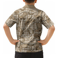 Beige Hawaii Palaka Cowboy Hawaiian Shirt Hawaiian Paniolo Festival Spirit LT19 - Polynesian Pride