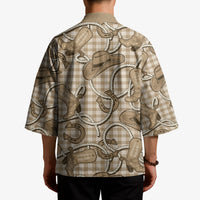 Beige Hawaii Palaka Cowboy Kimono Hawaiian Paniolo Festival Spirit LT19 - Polynesian Pride