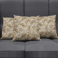 Beige Hawaii Palaka Cowboy Pillow Cover Hawaiian Paniolo Festival Spirit LT19 - Polynesian Pride