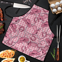 Pink Hawaii Palaka Cowboy Apron Hawaiian Paniolo Festival Spirit LT19 Pink - Polynesian Pride