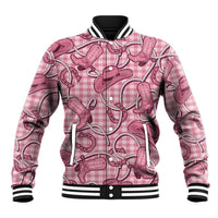 Pink Hawaii Palaka Cowboy Baseball Jacket Hawaiian Paniolo Festival Spirit LT19 Unisex Pink - Polynesian Pride