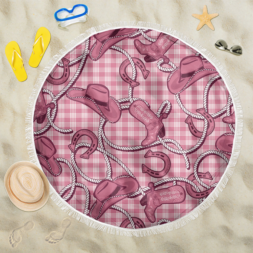 Pink Hawaii Palaka Cowboy Beach Blanket Hawaiian Paniolo Festival Spirit LT19 One Size 150cm Pink - Polynesian Pride