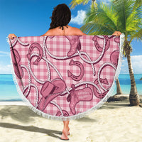Pink Hawaii Palaka Cowboy Beach Blanket Hawaiian Paniolo Festival Spirit LT19 - Polynesian Pride