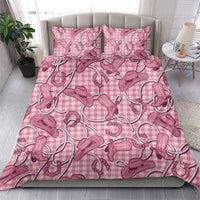 Pink Hawaii Palaka Cowboy Bedding Set Hawaiian Paniolo Festival Spirit LT19 - Polynesian Pride
