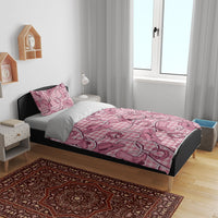 Pink Hawaii Palaka Cowboy Bedding Set Hawaiian Paniolo Festival Spirit LT19 - Polynesian Pride