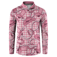 Pink Hawaii Palaka Cowboy Button Sweatshirt Hawaiian Paniolo Festival Spirit LT19 Pink - Polynesian Pride