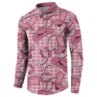 Pink Hawaii Palaka Cowboy Button Sweatshirt Hawaiian Paniolo Festival Spirit LT19 - Polynesian Pride