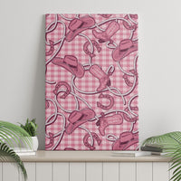 Pink Hawaii Palaka Cowboy Canvas Wall Art Hawaiian Paniolo Festival Spirit LT19 - Polynesian Pride