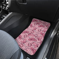 Pink Hawaii Palaka Cowboy Car Mats Hawaiian Paniolo Festival Spirit LT19 - Polynesian Pride