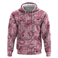 Pink Hawaii Palaka Cowboy Hoodie Hawaiian Paniolo Festival Spirit LT19 Pullover Hoodie Pink - Polynesian Pride