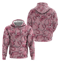 Pink Hawaii Palaka Cowboy Hoodie Hawaiian Paniolo Festival Spirit LT19 - Polynesian Pride