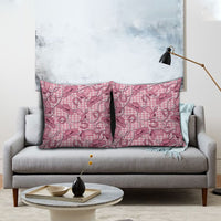 Pink Hawaii Palaka Cowboy Pillow Cover Hawaiian Paniolo Festival Spirit LT19 - Polynesian Pride