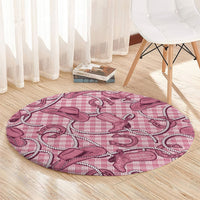 Pink Hawaii Palaka Cowboy Round Carpet Hawaiian Paniolo Festival Spirit LT19 - Polynesian Pride