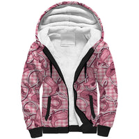 Pink Hawaii Palaka Cowboy Sherpa Hoodie Hawaiian Paniolo Festival Spirit LT19 Unisex Pink - Polynesian Pride