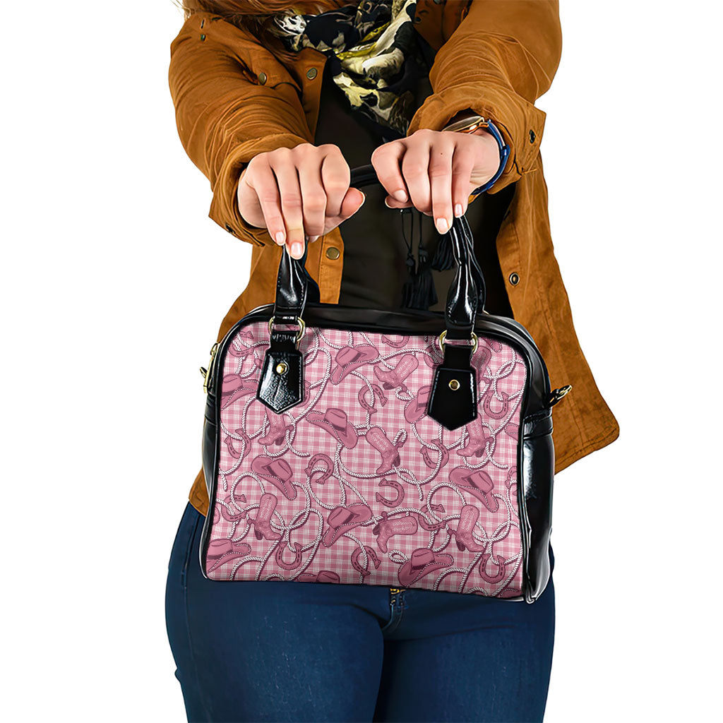 Pink Hawaii Palaka Cowboy Shoulder Handbag Hawaiian Paniolo Festival Spirit LT19 One Size Pink - Polynesian Pride
