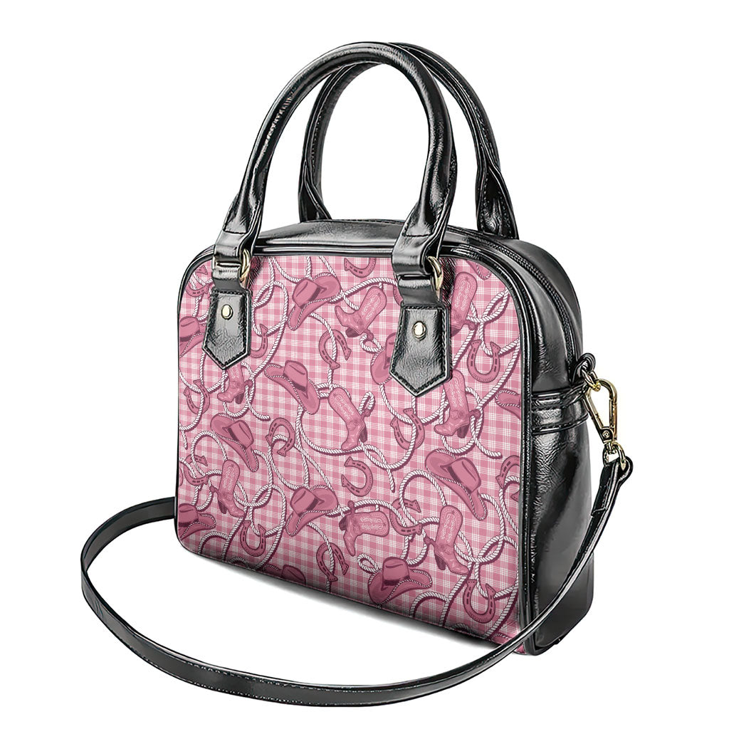 Pink Hawaii Palaka Cowboy Shoulder Handbag Hawaiian Paniolo Festival Spirit LT19 - Polynesian Pride