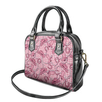 Pink Hawaii Palaka Cowboy Shoulder Handbag Hawaiian Paniolo Festival Spirit LT19 - Polynesian Pride