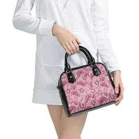 Pink Hawaii Palaka Cowboy Shoulder Handbag Hawaiian Paniolo Festival Spirit LT19 - Polynesian Pride