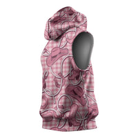 Pink Hawaii Palaka Cowboy Sleeveless Hoodie Hawaiian Paniolo Festival Spirit LT19 - Polynesian Pride
