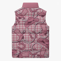 Pink Hawaii Palaka Cowboy Sleeveless Puffer Jacket Hawaiian Paniolo Festival Spirit LT19 - Polynesian Pride