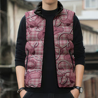 Pink Hawaii Palaka Cowboy Sleeveless Puffer Jacket Hawaiian Paniolo Festival Spirit LT19 - Polynesian Pride