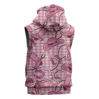Pink Hawaii Palaka Cowboy Sleeveless Zip Hoodie Hawaiian Paniolo Festival Spirit LT19 - Polynesian Pride