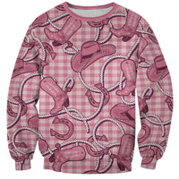 Pink Hawaii Palaka Cowboy Sweatshirt Hawaiian Paniolo Festival Spirit LT19 Unisex Pink - Polynesian Pride