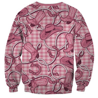 Pink Hawaii Palaka Cowboy Sweatshirt Hawaiian Paniolo Festival Spirit LT19 - Polynesian Pride