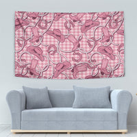 Pink Hawaii Palaka Cowboy Tapestry Hawaiian Paniolo Festival Spirit LT19 - Polynesian Pride