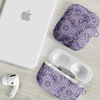 Purple Hawaii Palaka Cowboy AirPods Case Hawaiian Paniolo Festival Spirit LT19 - Polynesian Pride