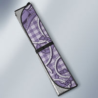 Purple Hawaii Palaka Cowboy Auto Sun Shade Hawaiian Paniolo Festival Spirit LT19 - Polynesian Pride