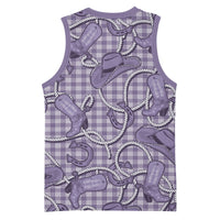 Purple Hawaii Palaka Cowboy Basketball Jersey Hawaiian Paniolo Festival Spirit LT19 - Polynesian Pride