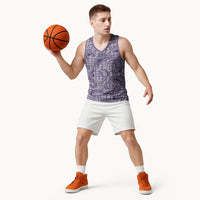 Purple Hawaii Palaka Cowboy Basketball Jersey Hawaiian Paniolo Festival Spirit LT19 - Polynesian Pride