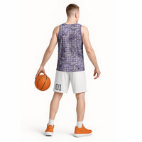 Purple Hawaii Palaka Cowboy Basketball Jersey Hawaiian Paniolo Festival Spirit LT19 - Polynesian Pride