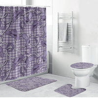 Purple Hawaii Palaka Cowboy Bathroom Set Hawaiian Paniolo Festival Spirit LT19 Bathroom Set (4 pcs) Purple - Polynesian Pride