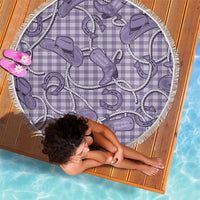 Purple Hawaii Palaka Cowboy Beach Blanket Hawaiian Paniolo Festival Spirit LT19 - Polynesian Pride