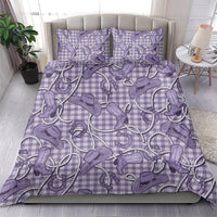 Purple Hawaii Palaka Cowboy Bedding Set Hawaiian Paniolo Festival Spirit LT19 - Polynesian Pride