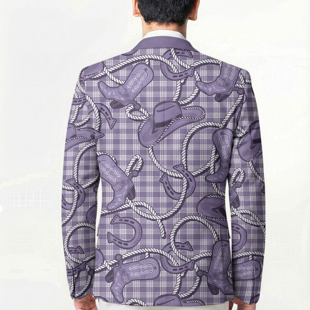 Purple Hawaii Palaka Cowboy Blazer Hawaiian Paniolo Festival Spirit LT19 - Polynesian Pride